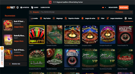 GG Bet Juego Ruleta