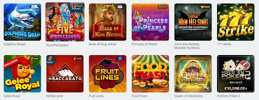 GGbet casino games choice